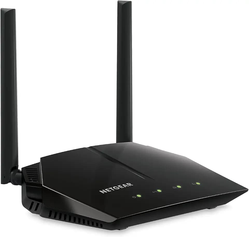 NETGEAR WiFi Router (R6080) - AC1000 Dual Band Wireless Speed (up to 1000 Mbps) | Up to 1000 sq ft Coverage & 15 Devices | 4 x 10/100 Fast Ethernet Ports