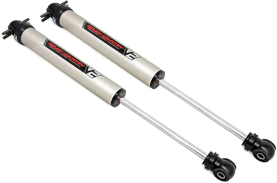 Rough Country 3.5-5" V2 Monotube Rear Shocks for 07-18 Wrangler JK - 760750_A
