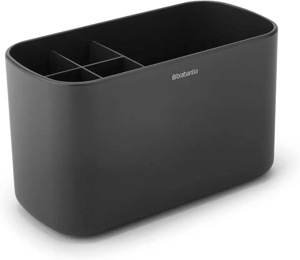 Brabantia Renew Collection Badezimmer-Caddy, Kunststoff, Dunkelgrau, Einheitsgröße