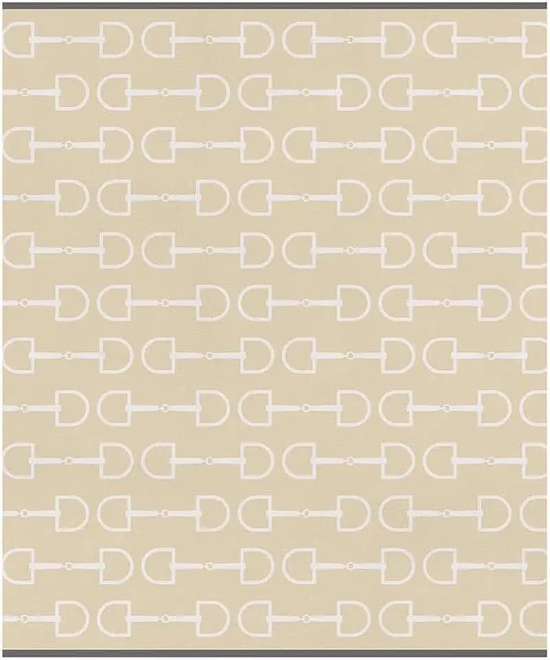 Santa Barbara Design Studio Luxe 100% Cotton Throw, 60" x 50", Equestrian