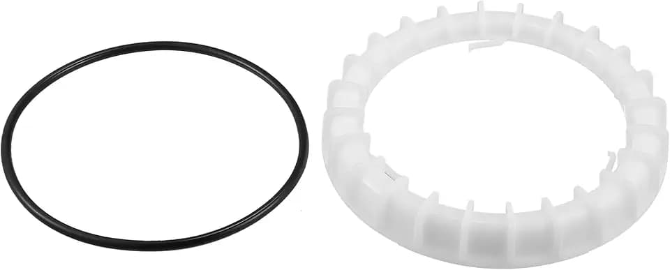 No.7714448020 Fuel Pump Gauge Lock Ring Retainer with Seal Ring for Toyota Highlander 2004-2010 1 Set White