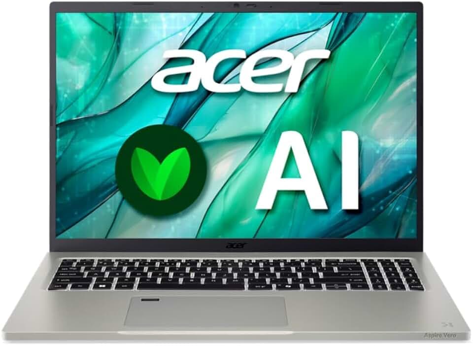acer Aspire Vero 16 AV16-51P-521Z Eco-Designed Laptop 16 Zoll WUXGA IPS PC (Intel Core Ultra 5 125U, 16 GB RAM, 512 GB SSD, Intel Graphics, Windows 11 Familie), Grau, AZERTY-Tastatur