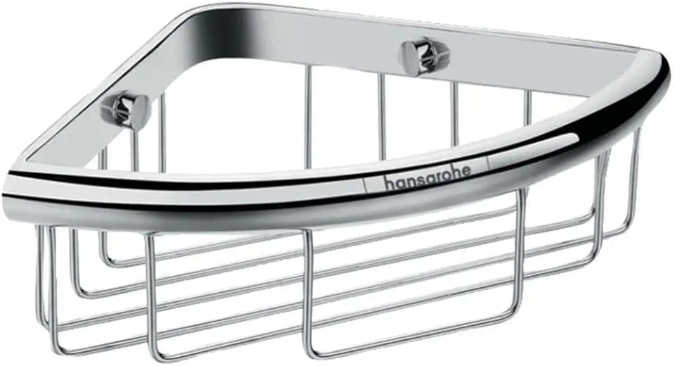 hansgrohe Logis Universal - Duschablage, Duschkorb, Eckregal Bad, Duschregal Ecke, Seifenkorb, Seifenablage Dusche, Badezimmer Zubehör, Chrom, 41710000