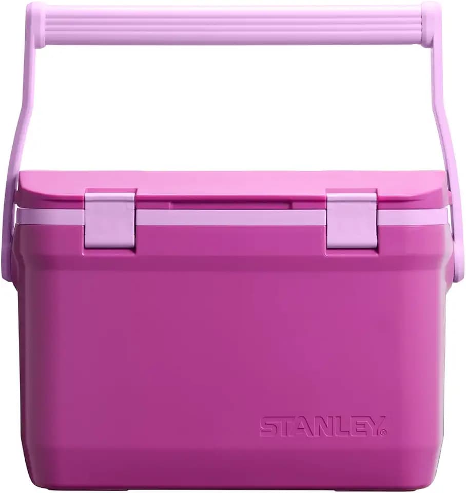 Stanley Adventure Outdoor Cooler 16 qt | Heavy Duty Outdoor Camping Cooler with Easy Carry Top Handle | BPA-Free | Dark Blossom