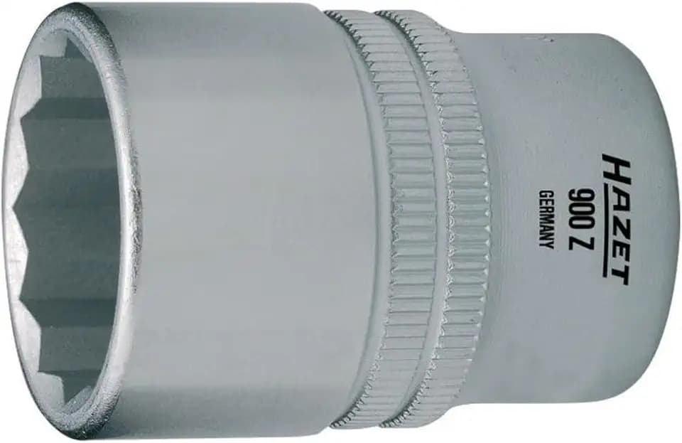 HAZET Steckschlüsseleinsatz 900Z-32, 1/2 Zoll (12,5 mm) Vierkant, SW 32 mm | 1/2 Zoll (12,5 mm) Vierkant hohl, Antrieb 1/2 Zoll (12,5 mm) Vierkant hohl, Abtrieb Außen-Tractionsprofil Doppelsechskant