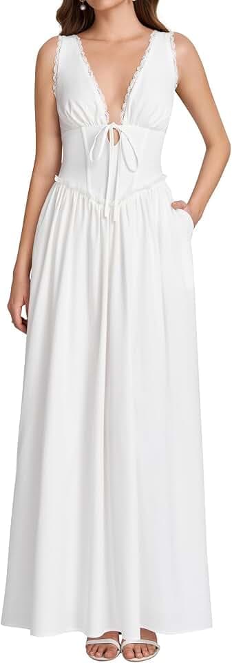 Parthea Women Floral Corset Maxi Dress
