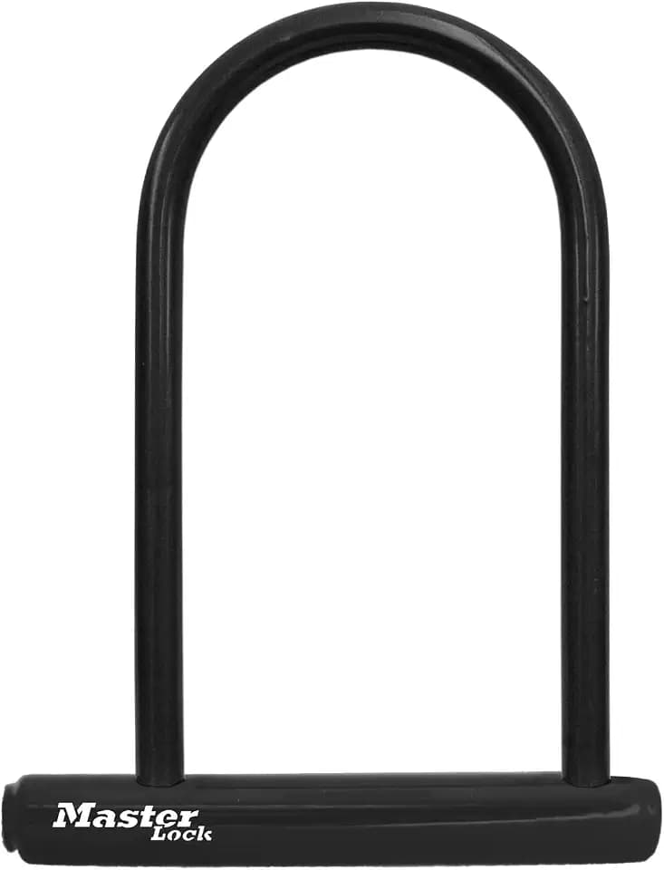 Master Lock 8170D, 6-1/8 inch Wide U-Lock with 8" Shackle, Black