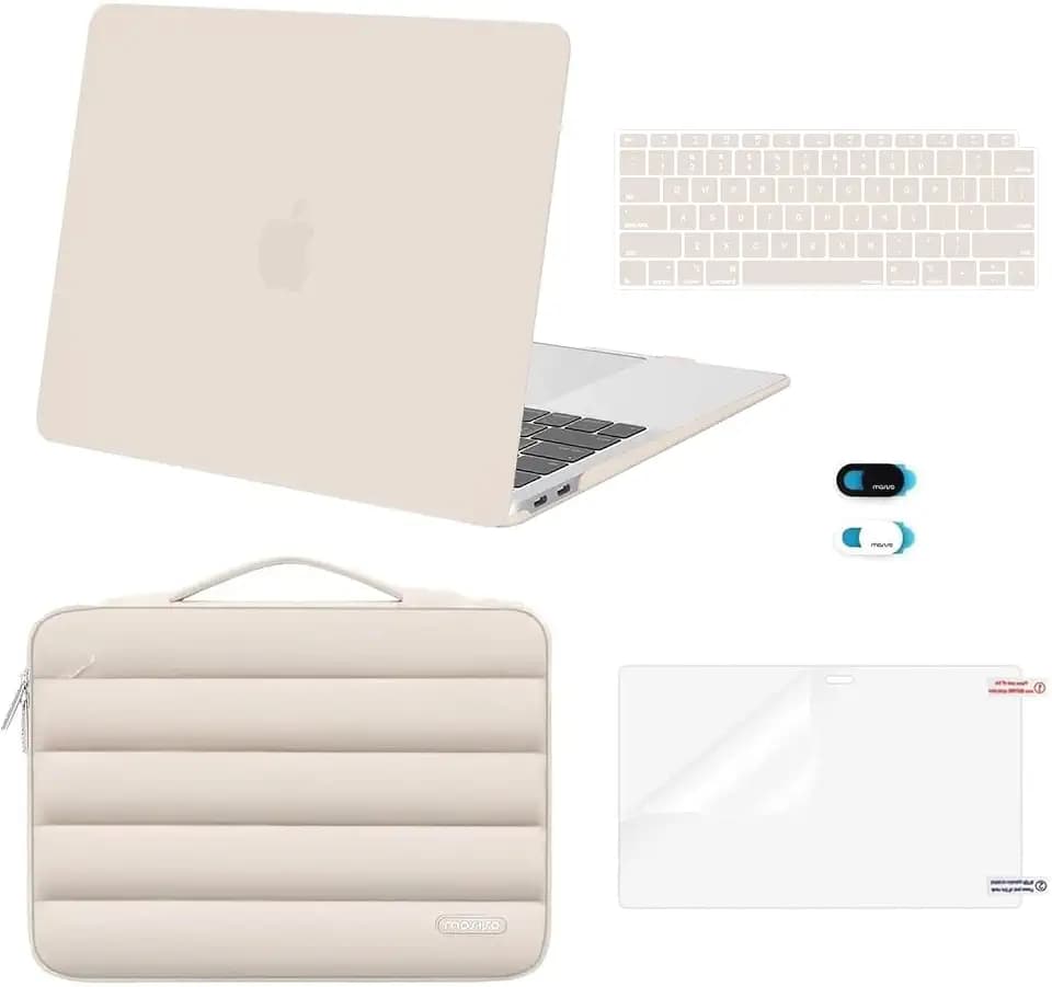 MOSISO Compatible with MacBook Air 13 inch Case M1 2021 2020 2019 2018