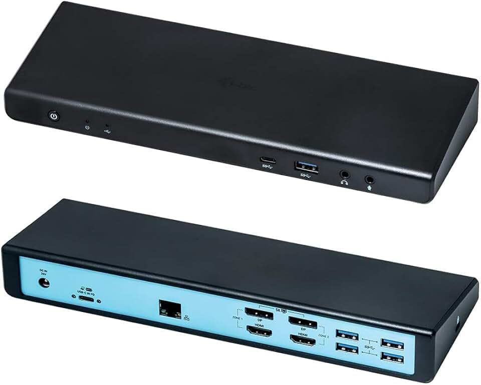 i-tec Dockingstation USB-C/USB 3.0 2x4K mit Stromversorgung 85W - 2X DisplayPort, 2X HDMI, 1x LAN, 5X USB 3.0, 1x USB-C 3.1, 1x Audio/Mik