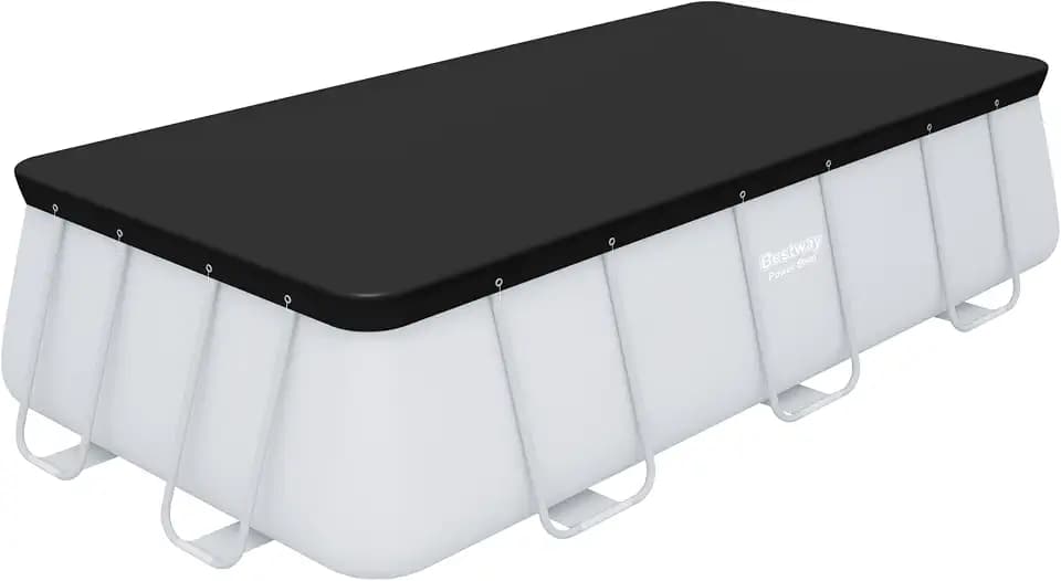 Bestway PVC-Abdeckplane 396 x 185 cm, schwarz, eckig