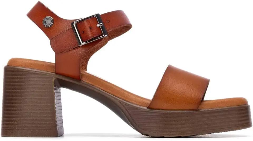 REF 175097 Sandalen SRA C. Kamel (Tan), Größe 39 (5,5 UK)