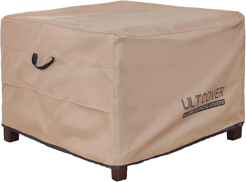 ULTCOVER Waterproof Patio Ottoman Cover 22L x 22W x 18H in