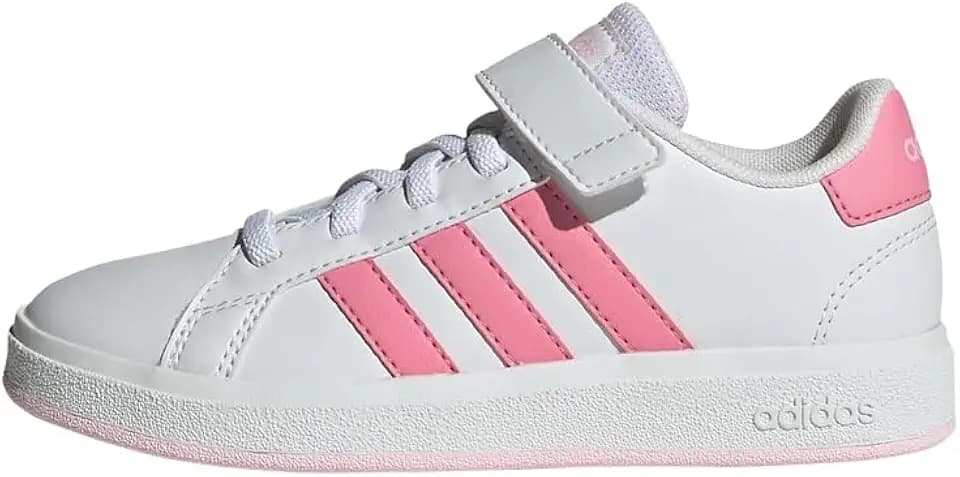 Adidas Unisex Kinder Grand Court Court Elastic Lace and Top Strap Schuhe