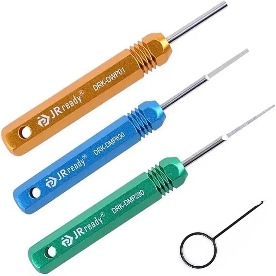 JRready ST5211 Pin Removal Tool KIT for Weather Pack Metri Pack Series Connector Harness terminals and Connector Crimp pin etc Electrical Connector, Tool KIT Include DRK 785084 Amp 1.5mm Removal Tool
