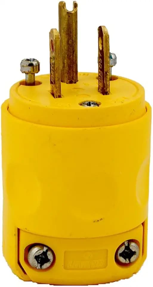 Leviton 515PV 15 Amp, 125V, Grounding Plug, 10 Pack, Yellowyellow