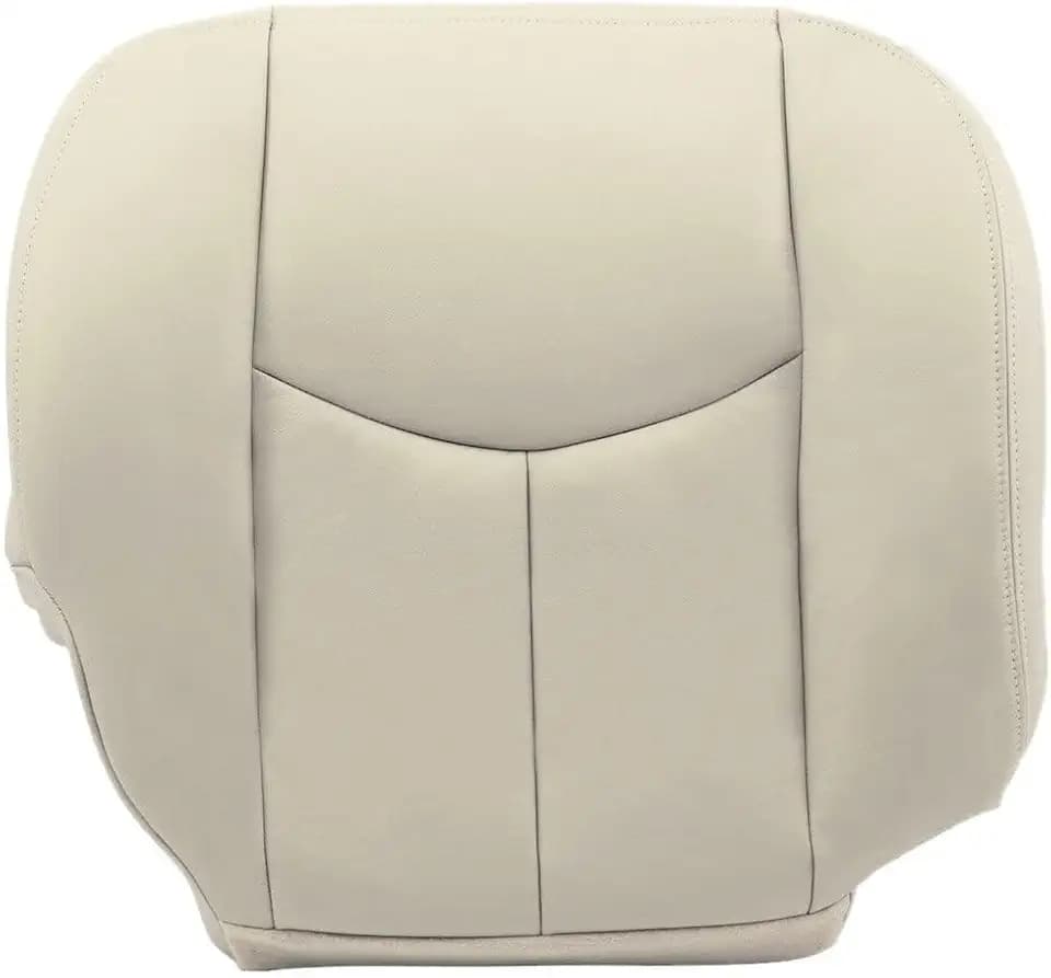GXARTS Passenger Side Bottom Lower Replacement Leather Seat Cover Light Tan #522 or 52i Compatible with Chevy Suburban Tahoe GMC Yukon Yukon XL 2003 2004 2005 2006