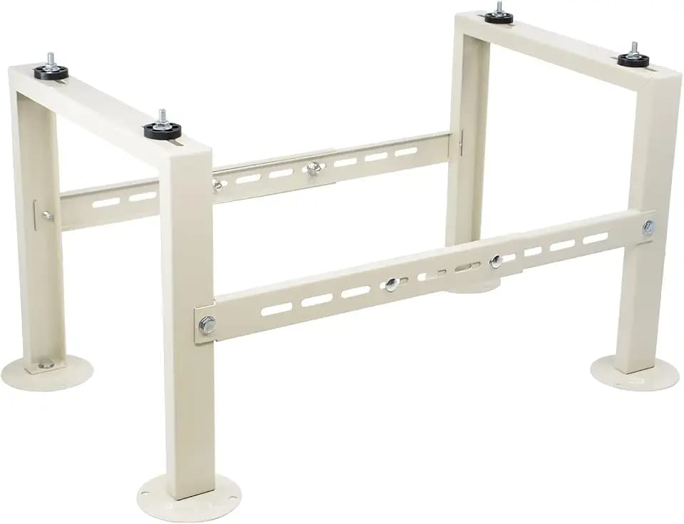 Yarssihha Mini Split Stand for 9000-60000 BTU Air Conditioner Condenser, Outdoor Adjustable Heat Pump Stand, Heavy Duty Ground Stand
