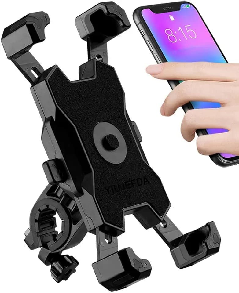 2026 Upgraded Bike Phone Mount, Easy Install and Quick Release Bicycle - Motorcycle Handlebar Phone Mount, Bike Phone Holder for iPhone and More 4.7-6.8 inch Cell Phone