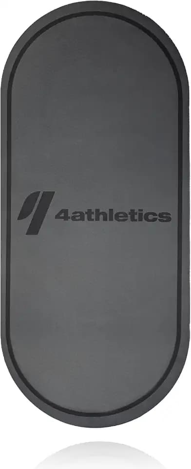 CrossHero Jump-Mat – Ovale Sportmatte für Seilspringen, Yoga & Workout – 8 mm Stärke – Rutschfest – Yogamatte, Fitnessmatte, Trainingsmatte – Mit Trageseil – Größe: 139 x 62 cm – Grau