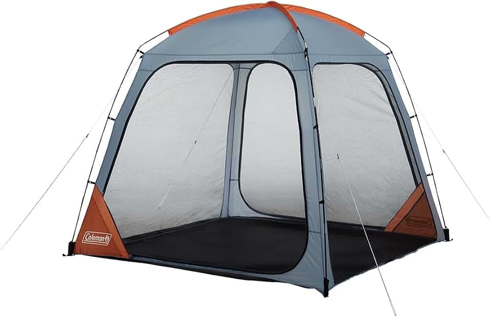Coleman Skyshade Screened Shelter with Easy Set up, 8x8 Foot, Orange