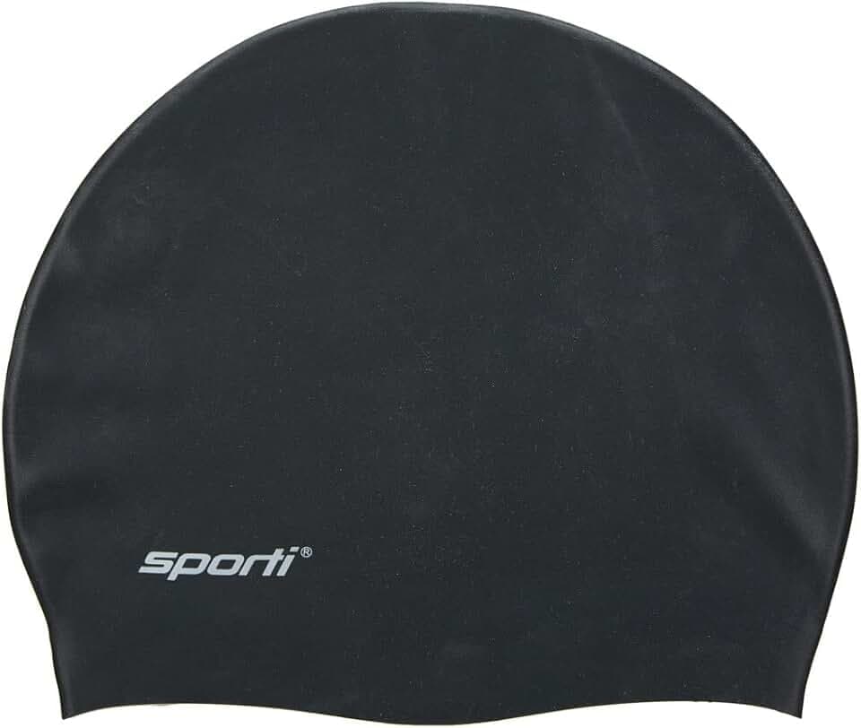 Sporti Unisex-Adult Silicone Swim Cap, Athletic Bathing Caps, Protects Hair