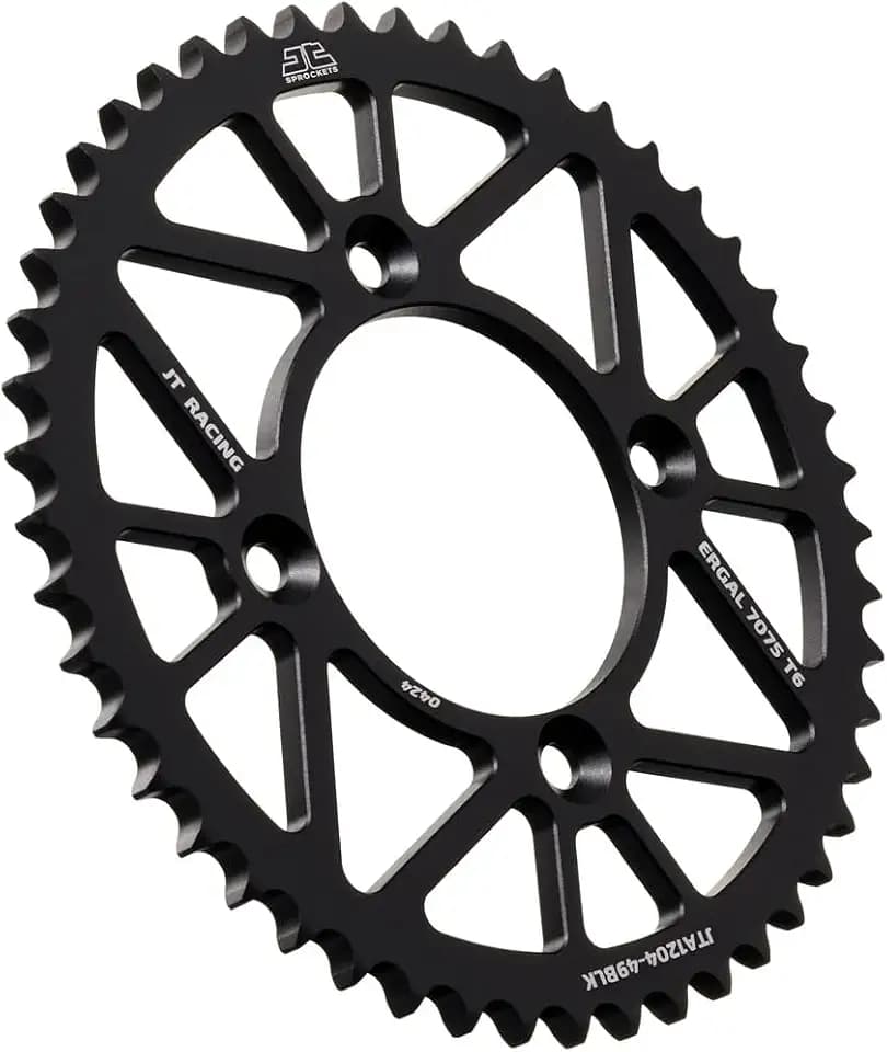 JT Sprockets JTA1204.46BLK 46 Tooth Black Racelite Anodized Aluminum 7075 T6 Rear Sprocket