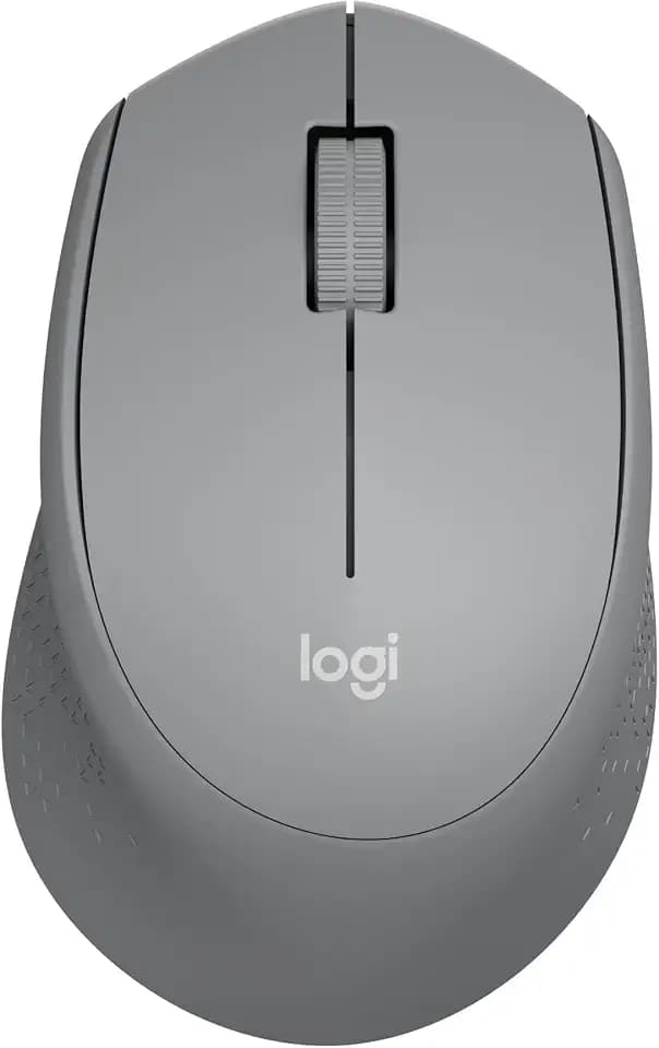 Logitech M330 Silent Plus Full Size 2.4 GHz Wireless Mouse - Grey