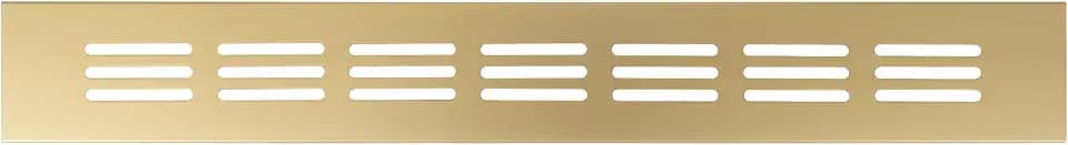 Repa Market Lüftungsgitter Rechteckig Gold 300 x 40mm - Aluminium Lüftungsgitter Kühlschrank - Belüftungsgitter für Küche - Gitter Abdeckung für HVAC-Systeme im Innen/Außen und Heizung/Kühlung