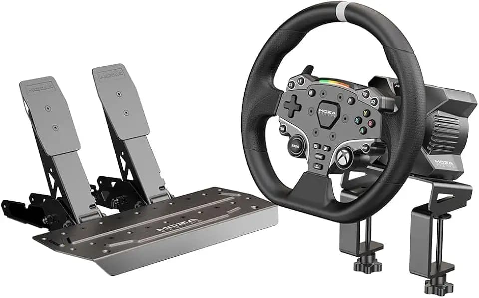 MOZA Racing R3 Bundle Steering Wheel and Pedals Set