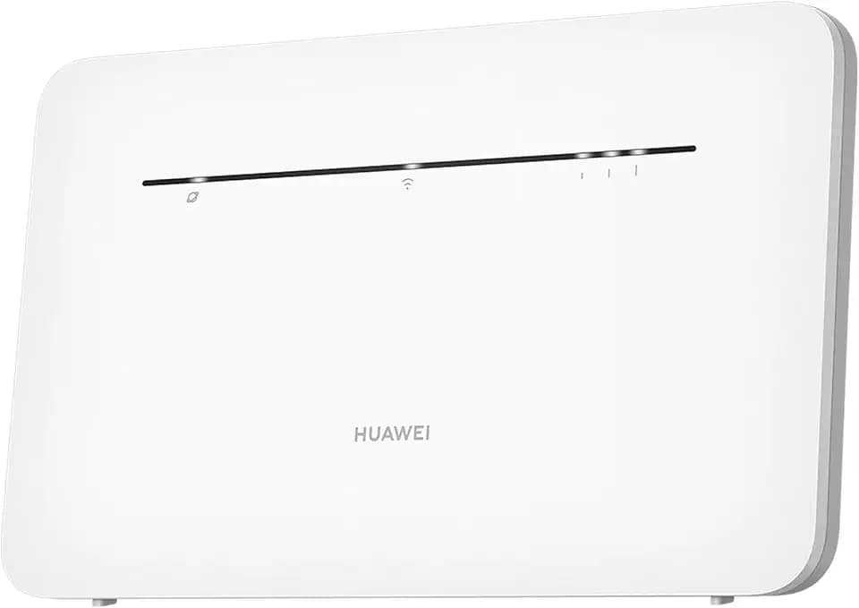 HUAWEI 4G CPE 3[New], SIM LTE Router, Cat 7, DL 300 Mbit/s/UL 100 Mbit/s, 5 GHz WLAN 864 Mbit/s, 4 GE-Anschlüsse, Gleichzeitiger Anschluss von 64 Geräten, Visualisiertes intelligentes Management
