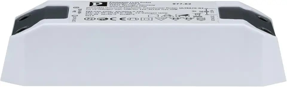 Paulmann 97762 Transformator elektronisch Trafo Halogen + LED 0-50Watt Driver Weiß Vorschaltgerät