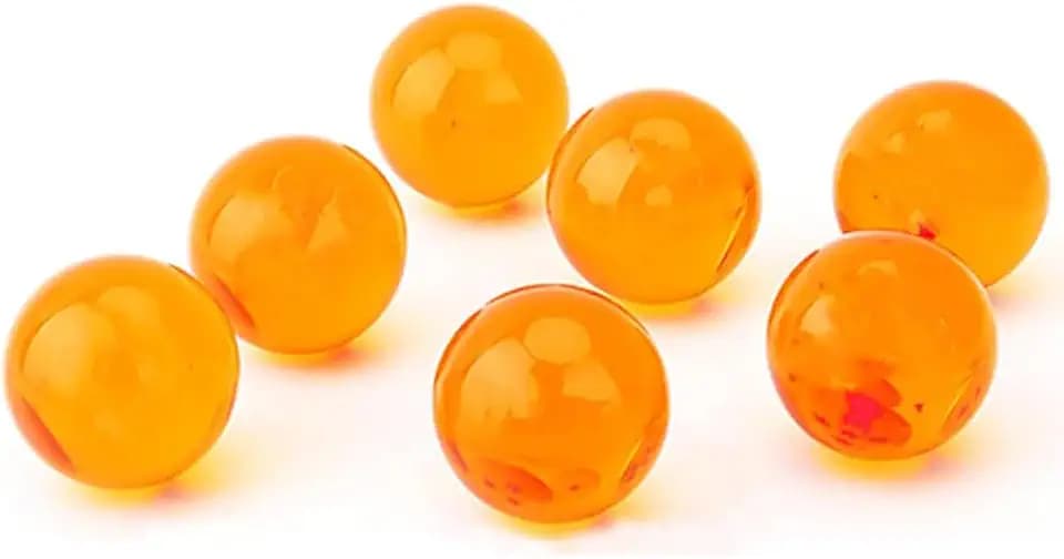 UMIKAkitchen Crystal Balls 7 Stars 7pcs Anime 3.5cm Yellow Balls Gift Yellow