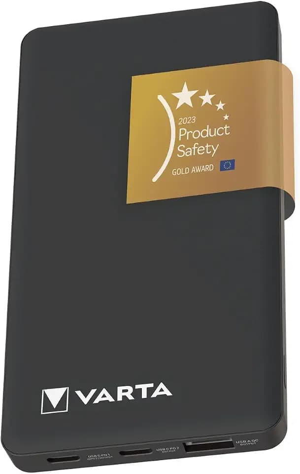 VARTA Power Bank 10000 mAh, Power on Demand, 1x USB A und 2x USB C