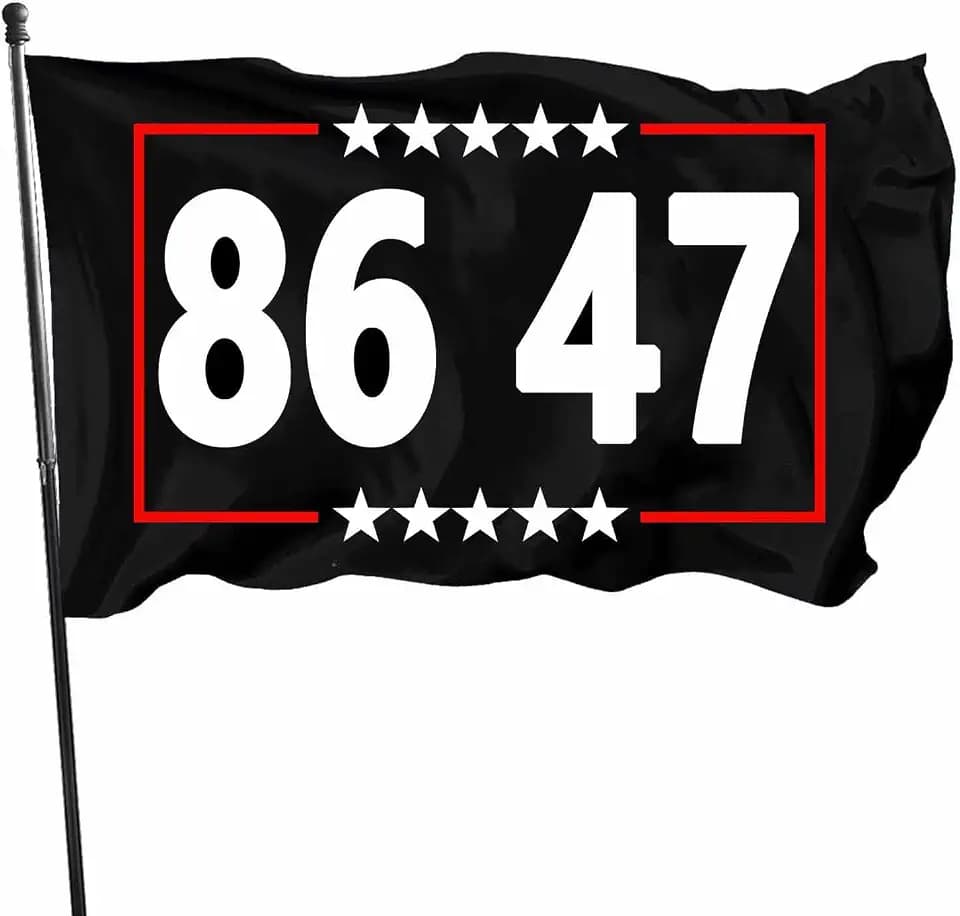 86 47 Anti Trump 8647 Anti MAGA Flag with Brass Grommets 3X5 Feet Outdoor Banner Polyester Flag