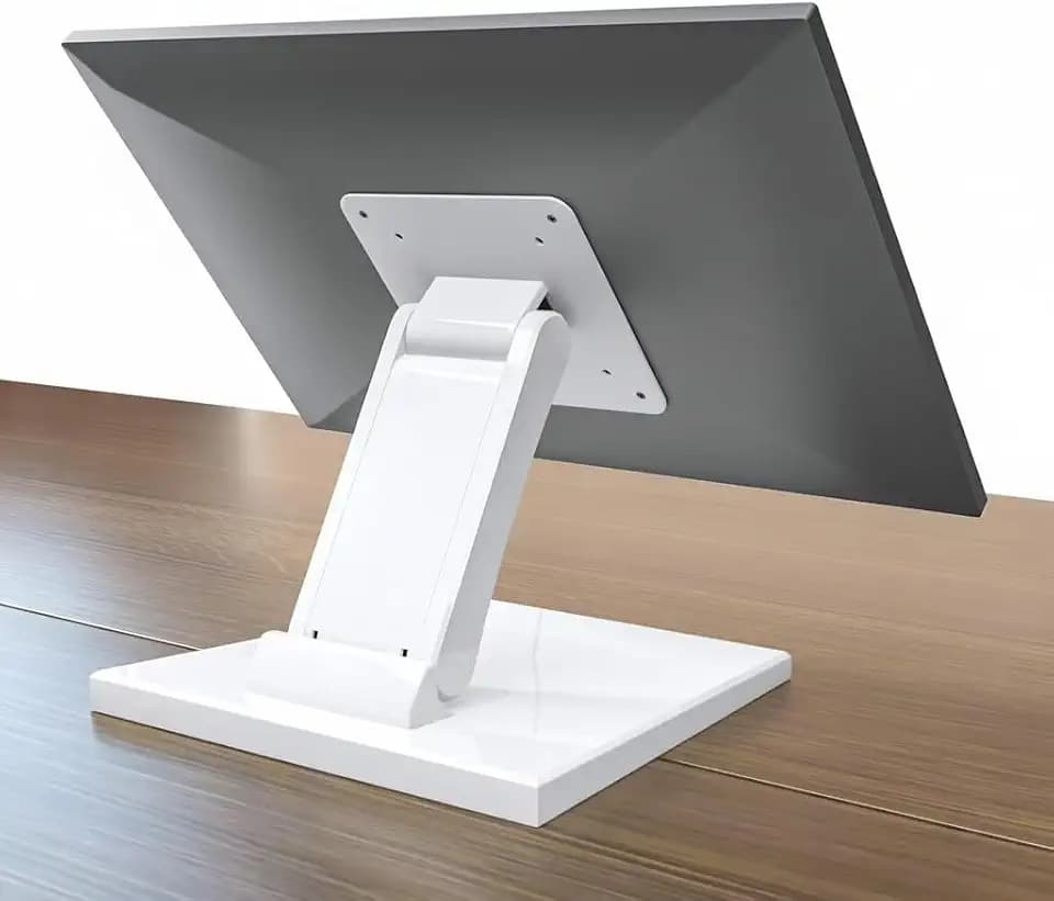 Wearson Flacher Monitorständer – faltbarer Monitorständer mit niedrigem Profil (Weiß)