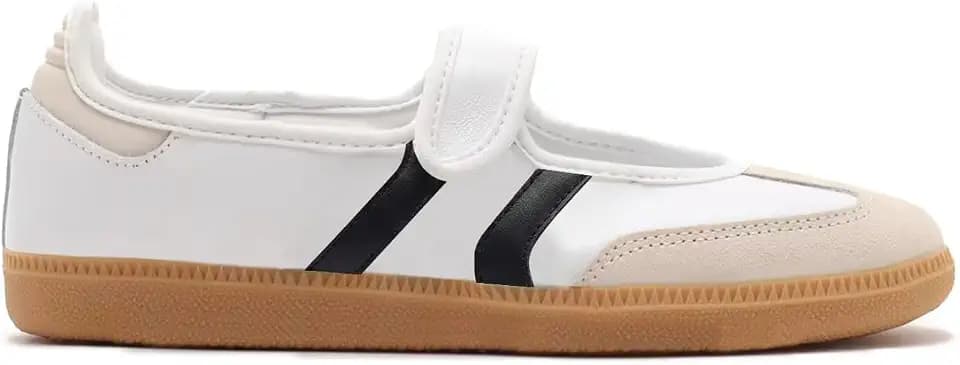 Mary Jane Sneakers for Women Slip on Ballet Flats Walking Retro Sneakers