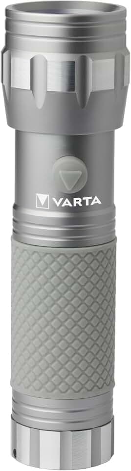 VARTA UV Taschenlampe LED inkl. 3x AAA Batterien, UV Light, zum Prüfen & Verifizieren Banknoten, Fingerabdrücken, Hygienehelfer, zum Erkennen von Schmutzrückständen & Urin von Haustieren