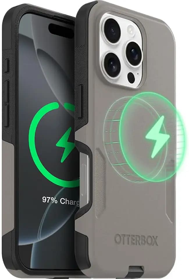 OtterBox iPhone 16 Pro – Commuter Series Slim MagSafe Case - Pompeii Grey