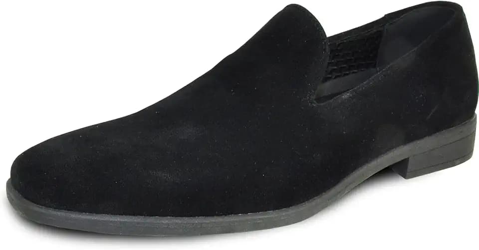 VANGELO Men Dress Shoe Vallo-3 King-5 Loafer Slip-on Formal Tuxedo Prom Wedding Ortholite Insole Medium and Wide Width