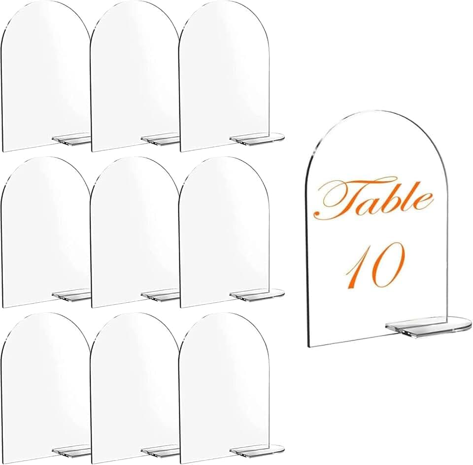 10 Stücke Acryl Hochzeits Tischnummern Tischnummern Hochzeit Platzkarten