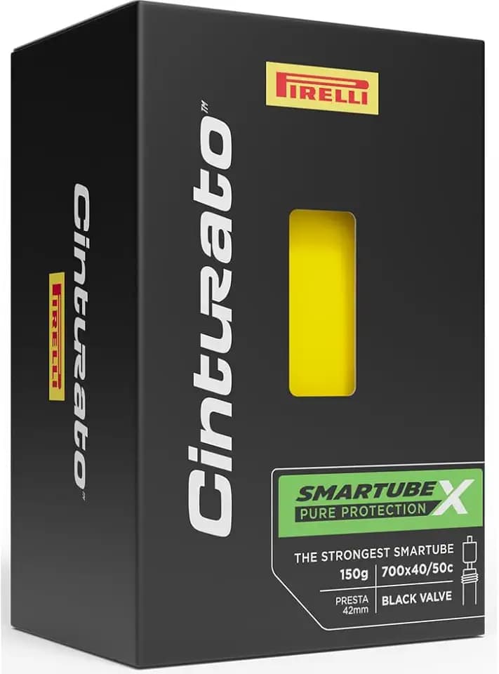 Pirelli Cinturato SmarTUBE X 40/50-622 Fahrradschlauch 28 Zoll Presta 60 mm Ventil TPU Schlauch pannensicher kompatibel Gravel Urban Bike Ersatz