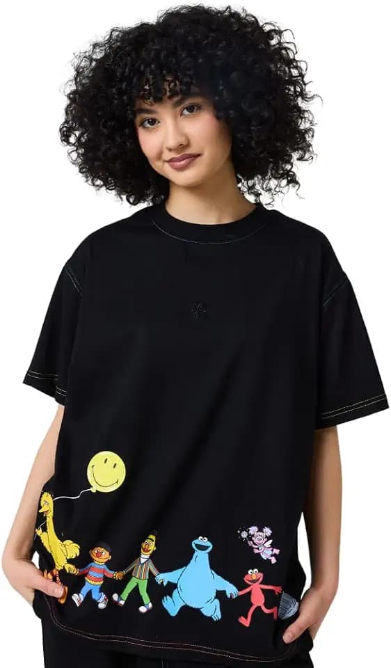 Samii Ryan Women's Happy Days Ahead Oversized Tee
