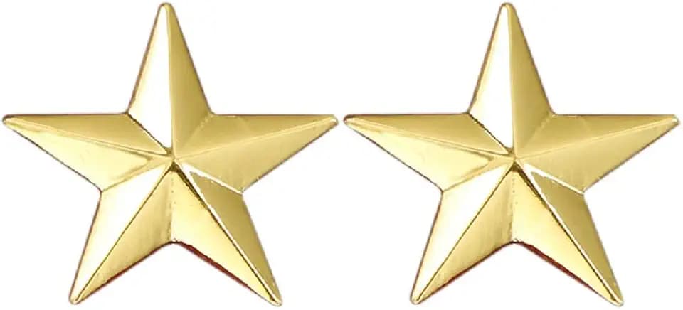 MISSU JEWELRY Five-Pointed Star Lapel Pin Collar Corner Mens Suits Shirts Pentagram Brooch Badge Clips
