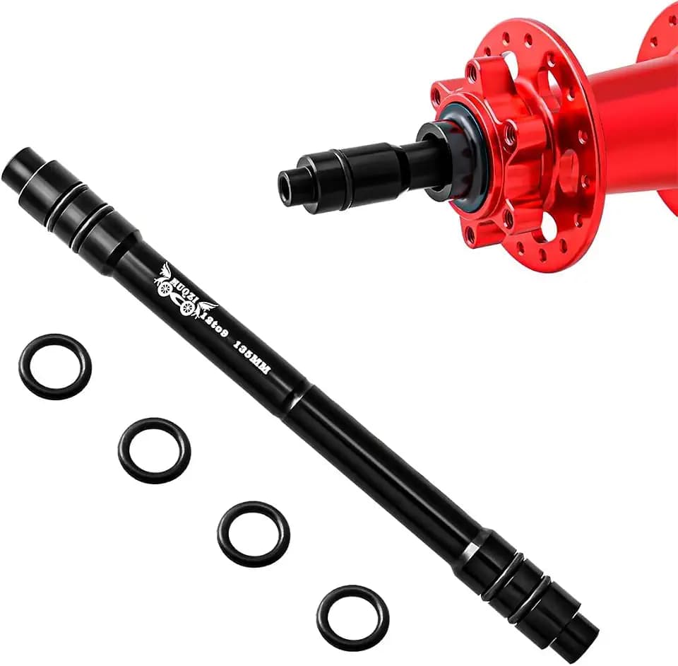 Fahrrad Steckachse Adapter MTB 12/15mm zu 9 mm Schnellspanner Umbauadapter 100/135/142/148mm Fahrrad Vorderseite Radnabe QR Adapter