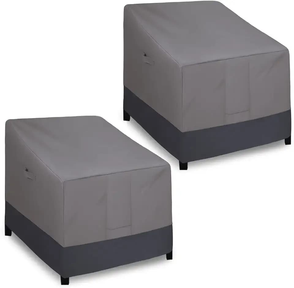 Easy-Going Heavy Duty Outdoor Chair Cover, 2 Pack-33.5Wx31.5Dx36H inch