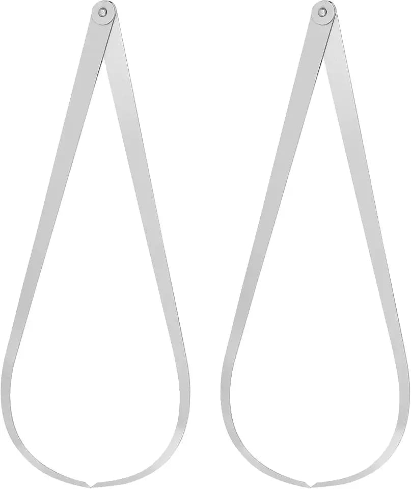QUARKZMAN 2stk Außen Messschieber 400mm 16" 410 Edelstahl Festes Reibungs
