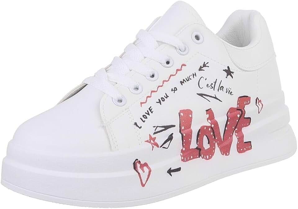 Ital Design Damenschuhe Freizeitschuhe Sneakers Low