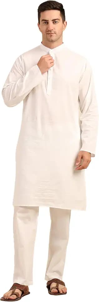 ITOS365 Men’s Cotton Kurta Pajama Set for Men | Ethnic Wear & Yoga Meditation Outfit | Festive, Casual & Daily Wear