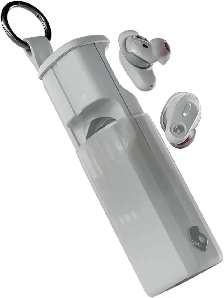 Skullcandy Method 360 ANC Wireless Earbuds, Sound by Bose, Bluetooth Headphones, Premium Noise Cancelling, Up to 40 Hrs Battery, Sweat and Water Resistant, Microphone for iPhone Android - Cement