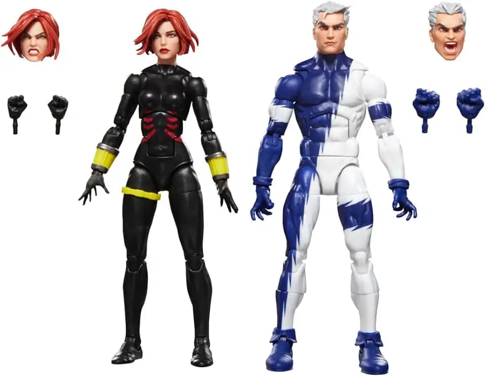 Marvel Legends Series Black Widow & Quicksilver, Avengers: The Crossing Comics Collectible 6-Inch Action Figures
